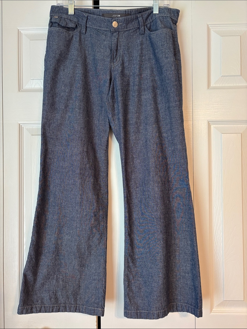 Joe's Jeans Wide-Leg 100 %Cotton Chambray Pants/Jeans in Indigo 29